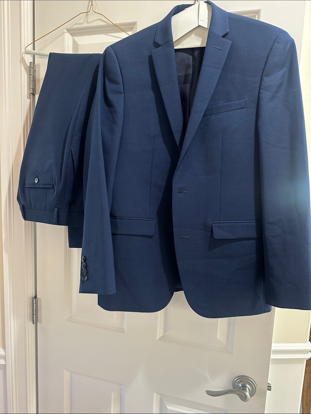 Men's Classic Navy Suit Jacket & Trousers